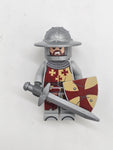 FULLY ARMORED Ibelin Knight W/Battle Damage Shield