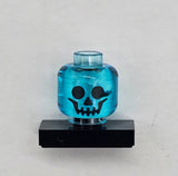 Classic Skeleton Face Trans Blue