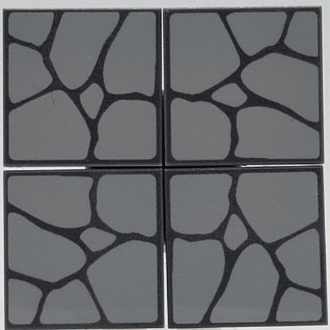 Cobblestone Tile 10 Pack - Light Grey Stone