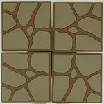 Cobblestone Tile 4 Pack - Light Tan Stone