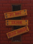 Boarded up sign - 5 Pack
